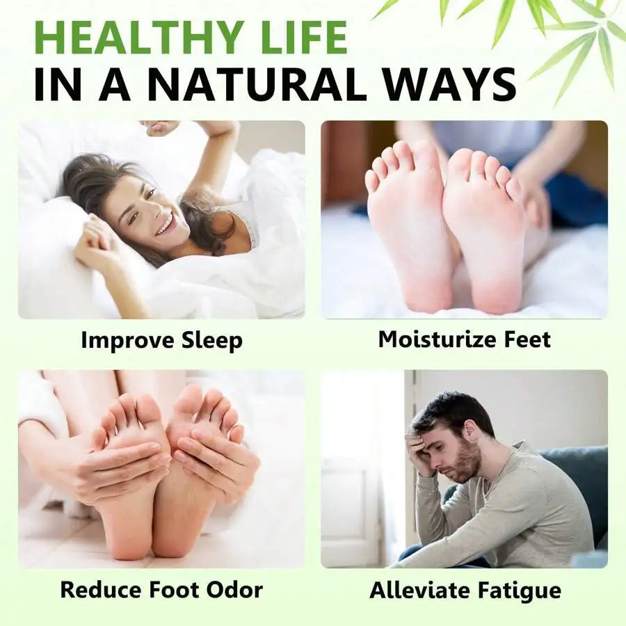 6-60PCS Natural Detox Foot Patches Help Sleep Cleansing Toxins Foot Pads Relieve Stress Care Slimming Body Detoxification Paste