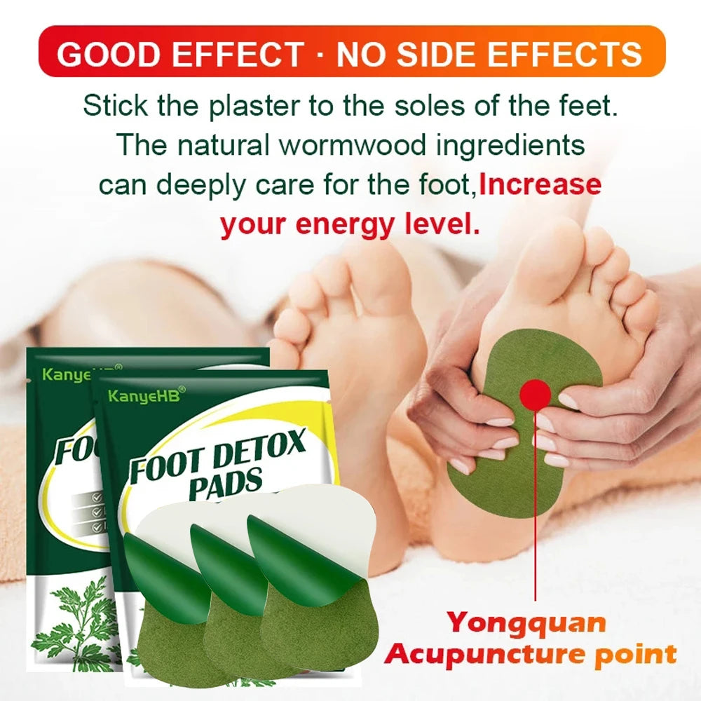 12/24/60PCS Detox Foot Patches Pads Feet Body Toxins Cleansing Relieve Stress Help Sleeping for Running Yoga Fitness Exercise